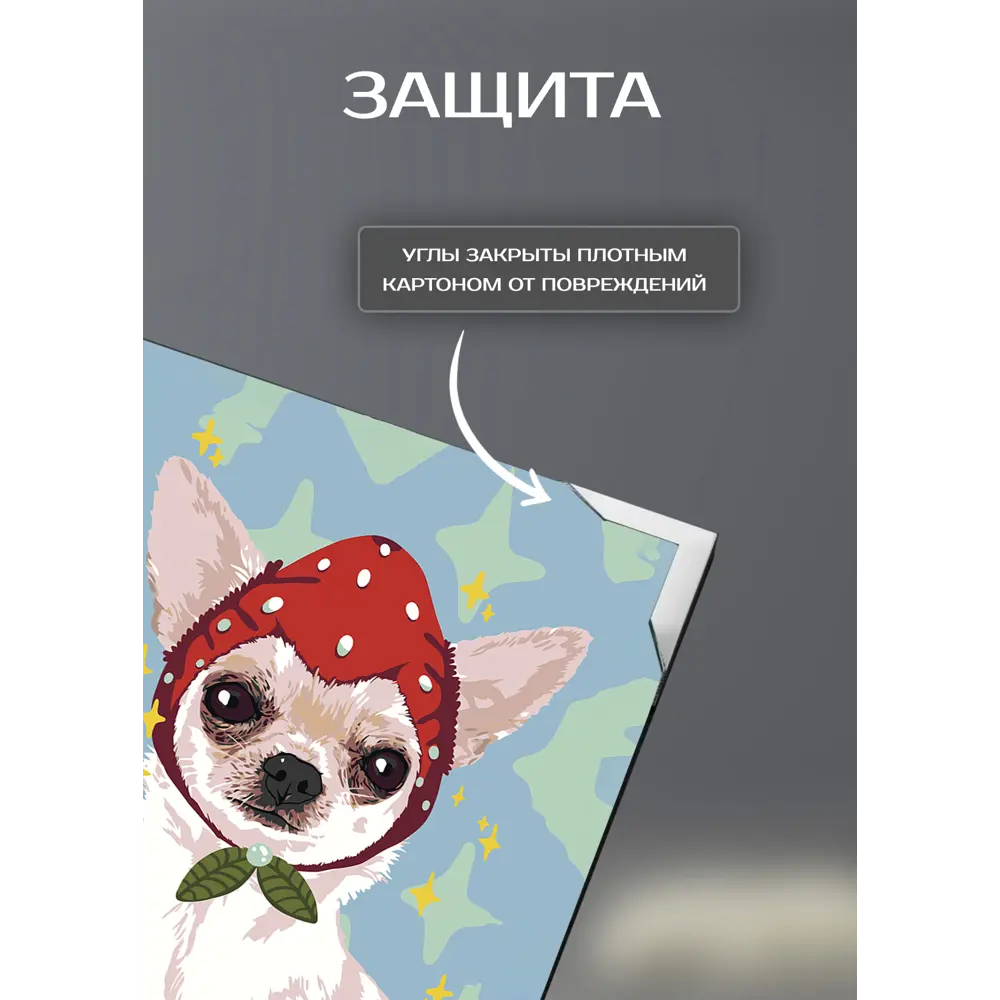 Картина на холсте Модная шапка 30x30 см FBRUSH STLM-2004950 - Вид №5