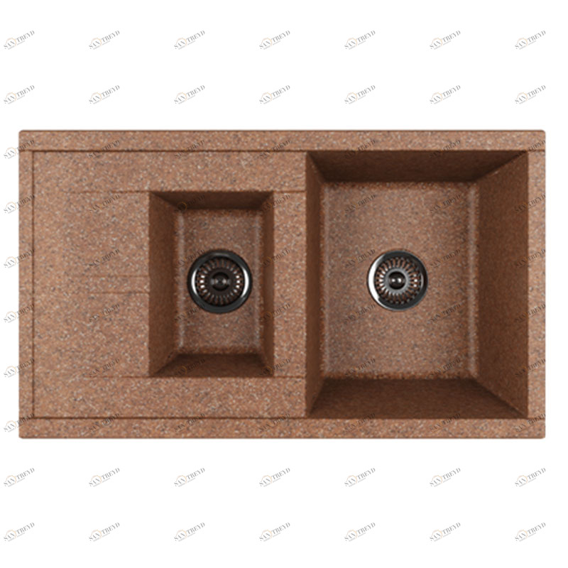 1A716232DE270 Мойка кухонная прямоугольная AQUATON ДЕЛИЯ