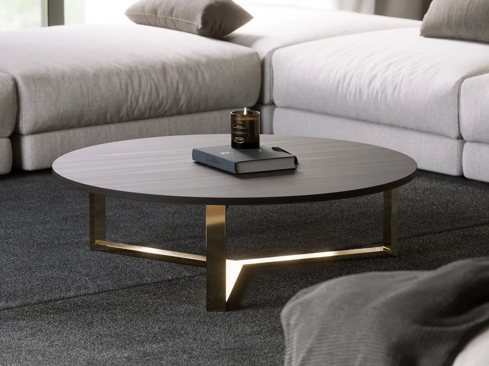 Деревянный низкий круглый журнальный столик Laskasas Not Another Edition ARCH-00128649 - Вид №3