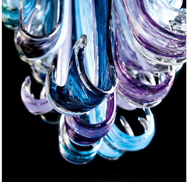 Serip Стеклянный потолочный светильник ручной работы Geyser Pl379/22 - Вид №2