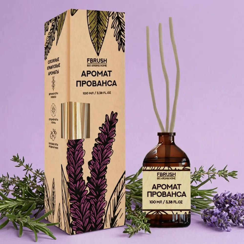 Ароматический диффузор Fbrush Аромат прованса 100 мл STLM-2040040