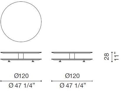 Cappellini Низкий лакированный журнальный столик  At_2  - Вид №3