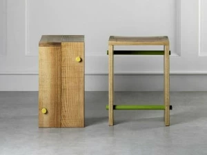 L'Ottocento Табурет из ясеня с подставкой для ног