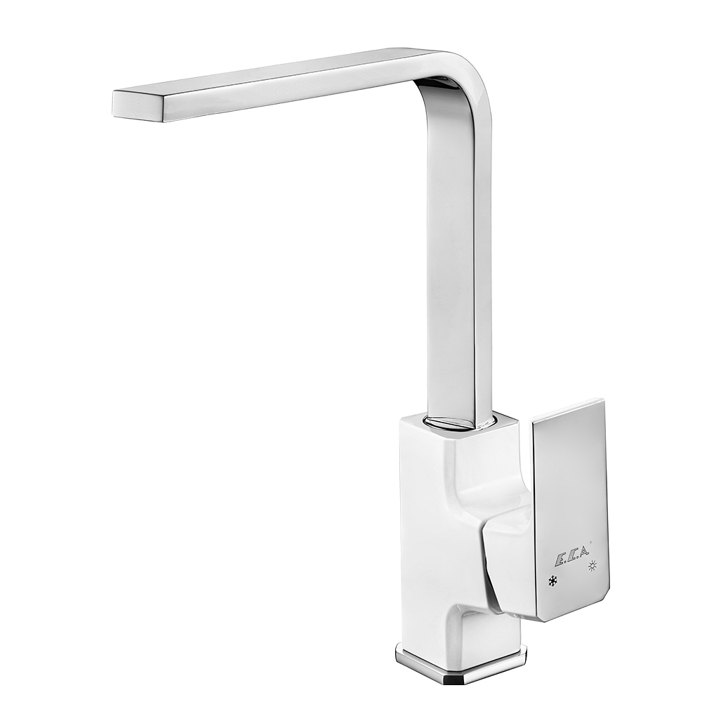 104818123  Смеситель для мойки Tiera - белый Eca  - Вид №1