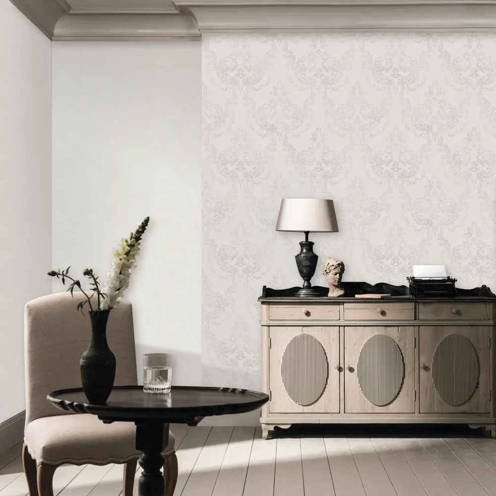 Обои флизелиновые Erismann Sorbonn светло-серые 1.06 м ЭР60541-03 Sorbonne STLM-2163533 - Вид №4