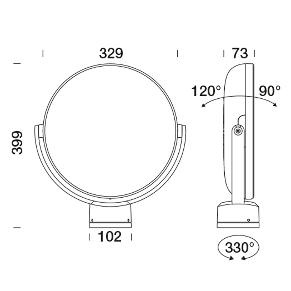 8840603 Проектор Platek SUN Large Proiettore  SUN Large Floodlight - 32 LED RGBW 40°  - Вид №10