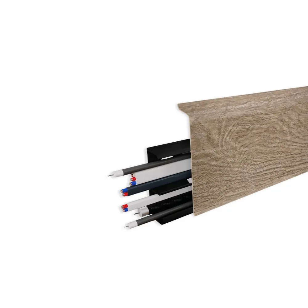 Плинтус напольный Prime ПВХ Дуб Валанс 2220x2.2x80 мм Santreyd STLM-2196989