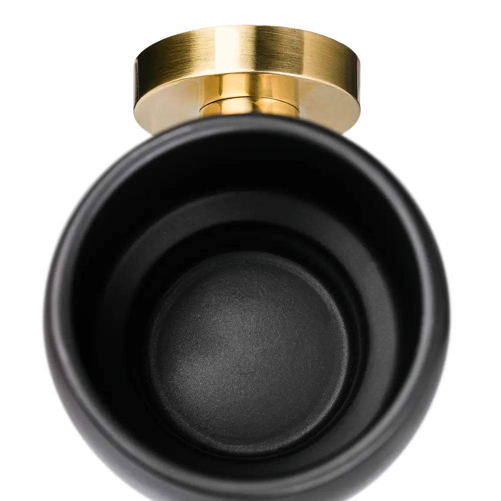 Стакан для зубных щеток Moroshka Oro Nero металл цвет чёрный/золотой STLM-2112045 - Вид №3