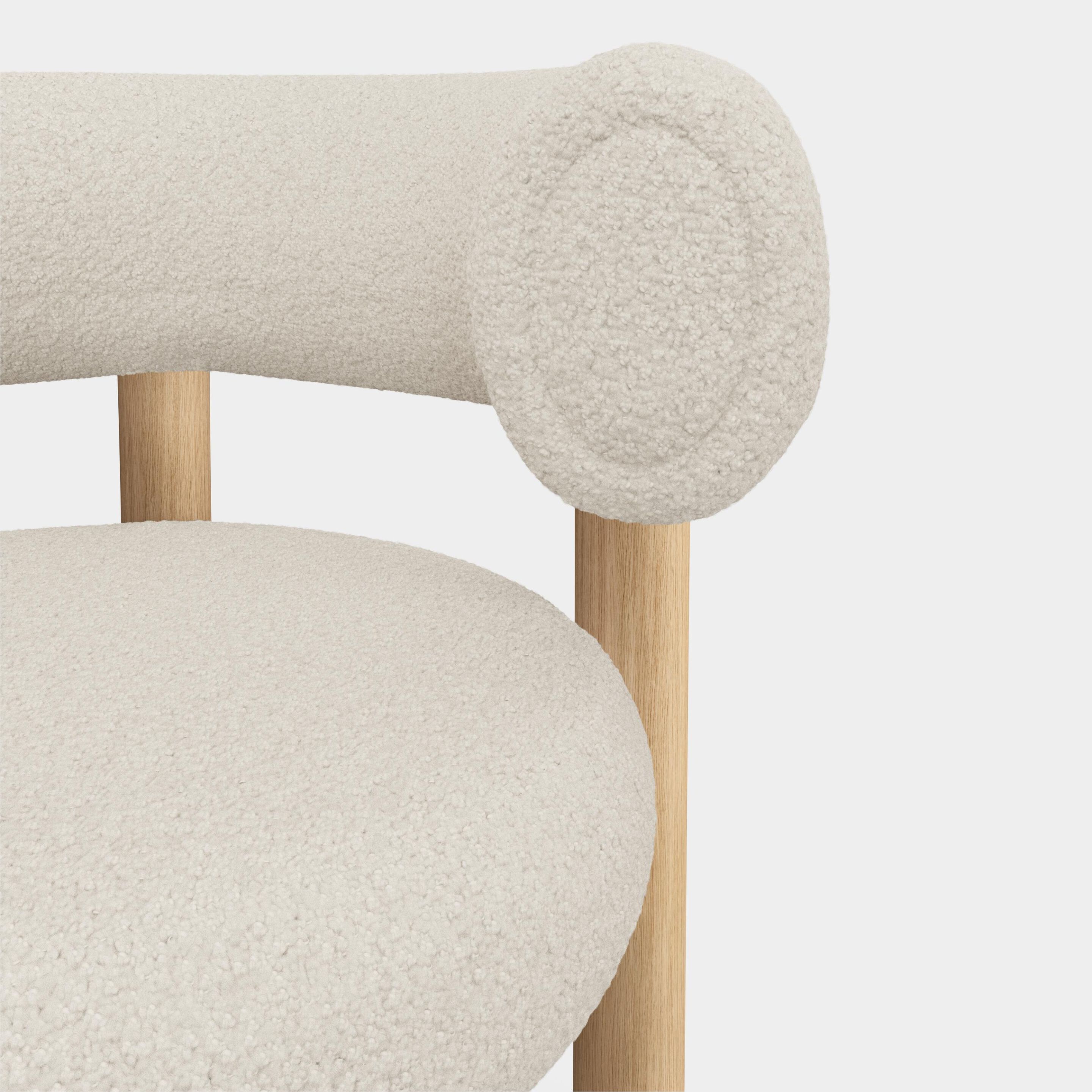 Высокий деревянный стул с тканевой подкладкой Tom Dixon Fat ARCH-00130395 - Вид №14