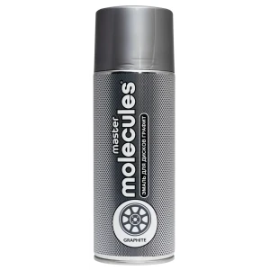 Эмаль аэрозольная для автомобильных дисков Molecules 520 мл цвет графит