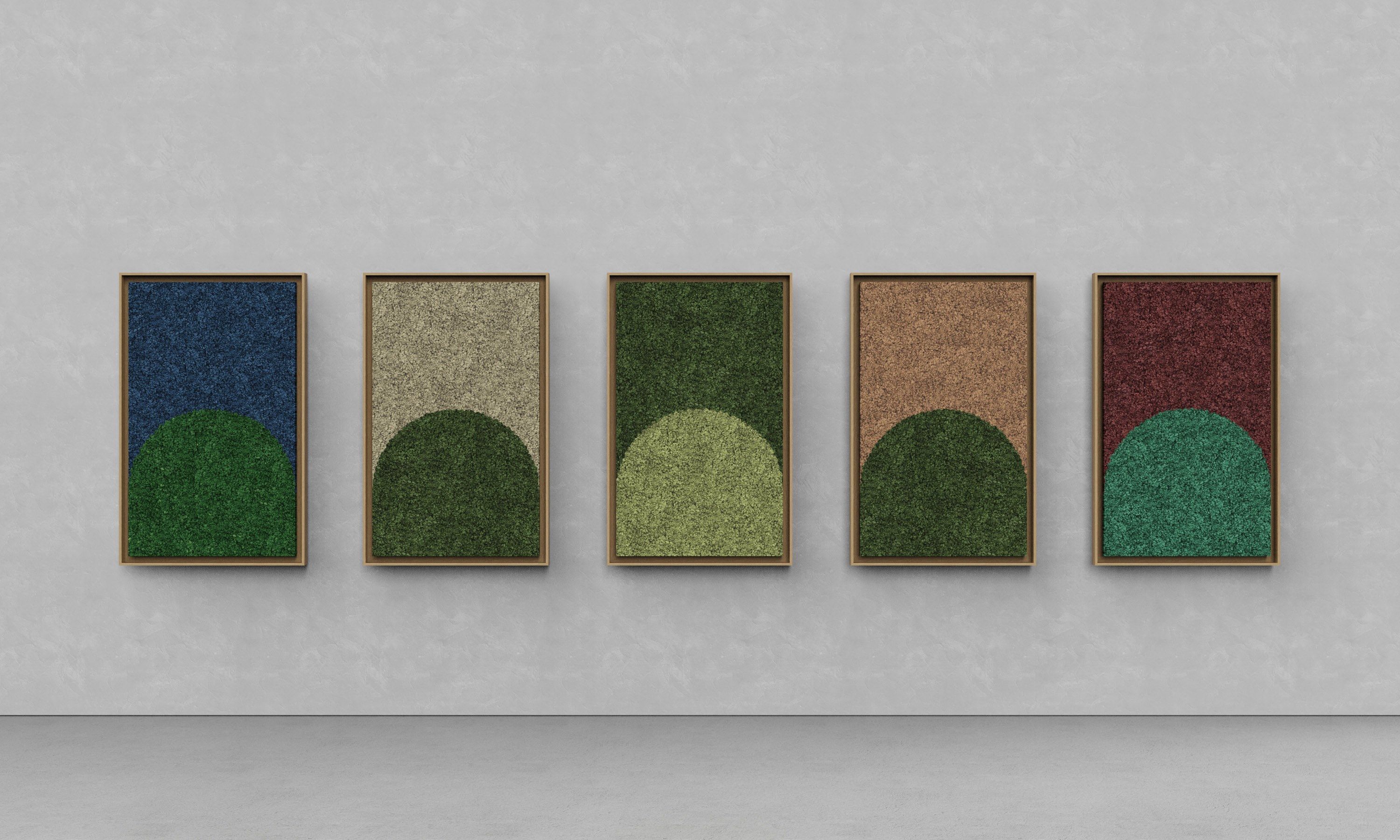 Акустическая панель из мха GREENMOOD FRAMED GEOMETRIC ARCH-00124960 - Вид №9