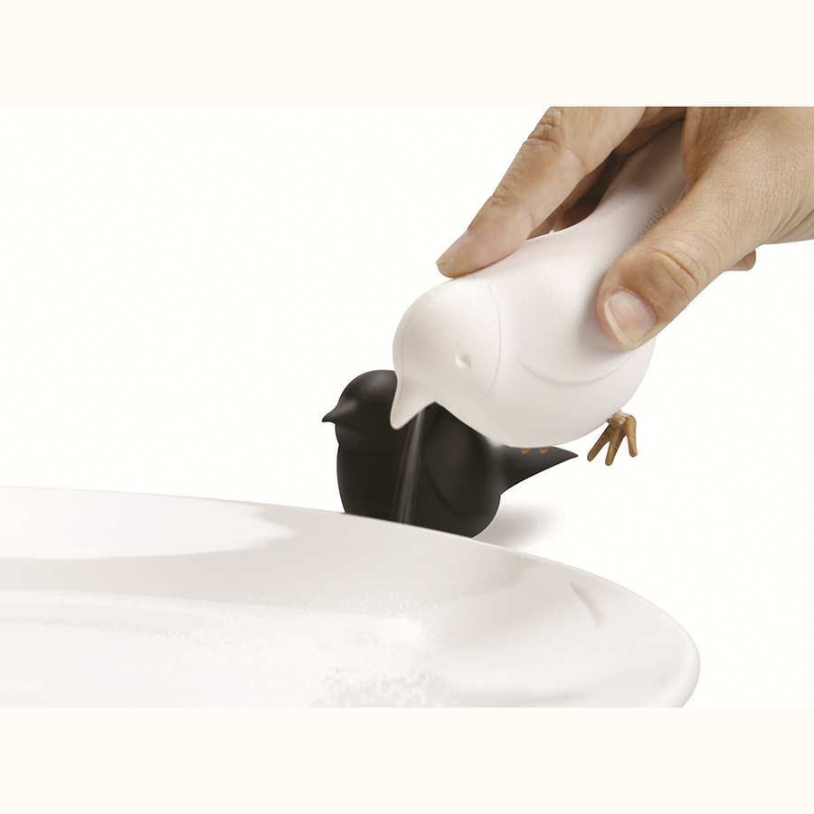 QL10232-BK-WH Набор для специй , sparrow, черно-белый Qualy  - Вид №2