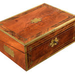 SOR27563 Коробка для письма из красного дерева с латунным переплетом ijlbrown  - Вид №7