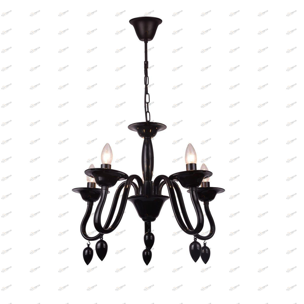 Подвесная люстра Toplight Martina TL7310D-05BL TOPLIGHT MARTINA BLACK 186749 Черный 