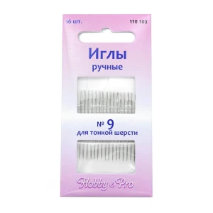 91383637 Иглы ручные для вышивания и шитья № 9 16шт STLM-1068133