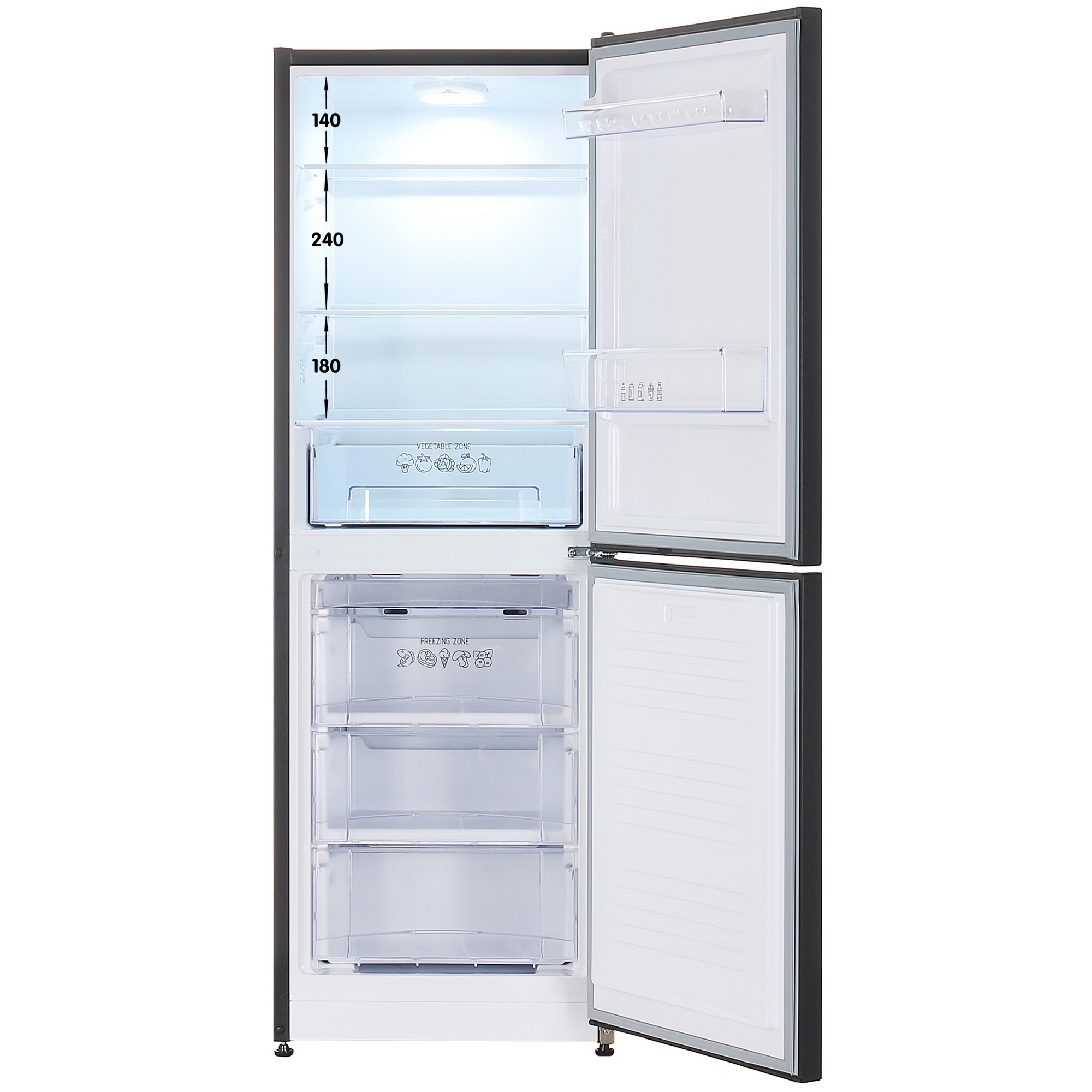 9021275 Холодильник с морозильником   Nordfrost NRB 161NF B черный STDN-0093953 - Вид №1