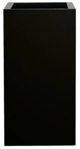 Hobby Flower Горшок для растений из нержавеющей стали с высоким квадратом и автоматическим поливом Steel plus