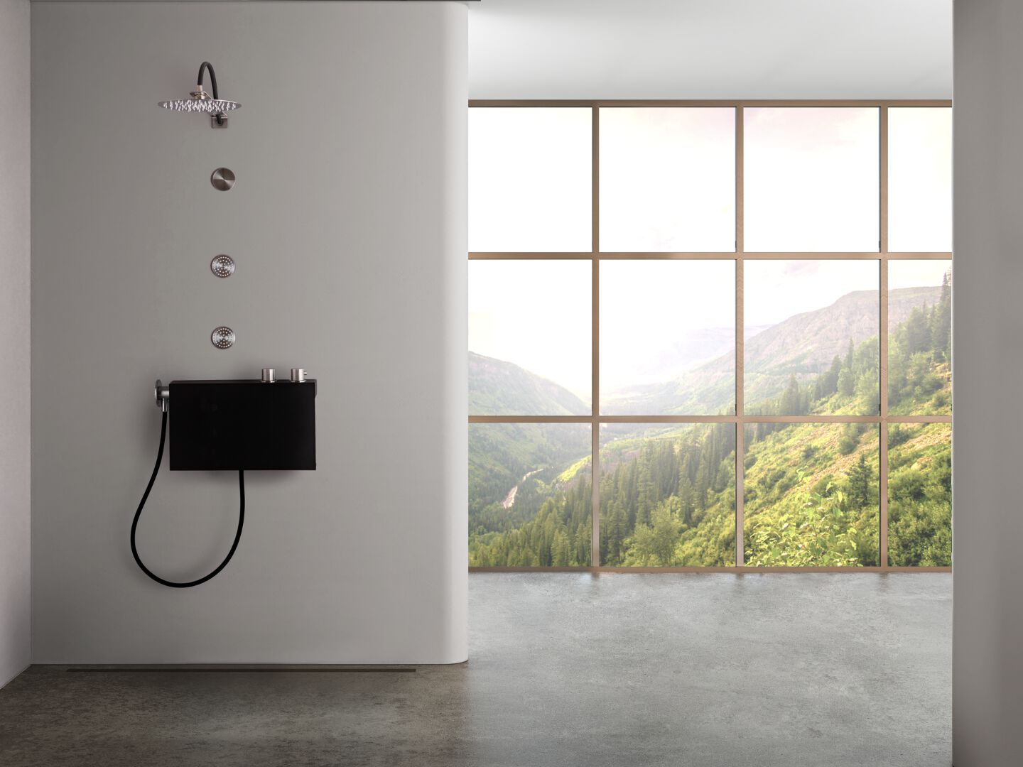 Набор для душа из нержавеющей стали с душем и ручным душем Cropelli Alyssia ARCH-00132281 - Вид №17