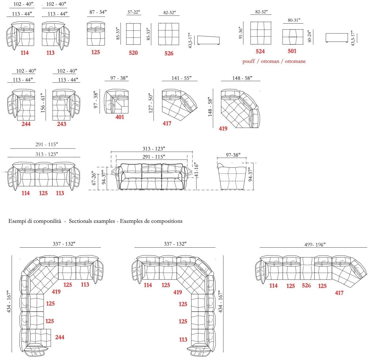 Max Divani Модульный диван в бархате sun-id-1448838 - Вид №9