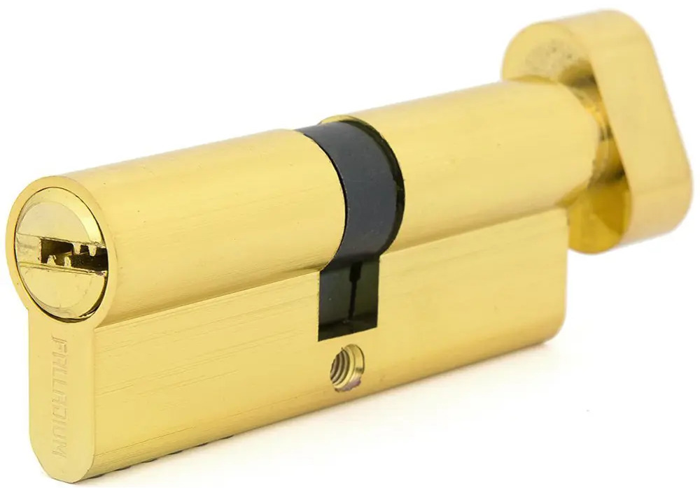Цилиндр PALLADIUM BK PB с механизмом ключ-вертушка 40+40 мм 82605166