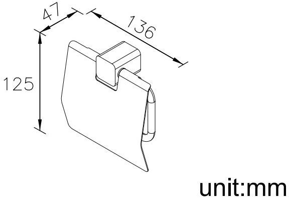 JUSTIME Держатель туалетной бумаги из хромированной латуни Mark sun-id-1449090 - Вид №4