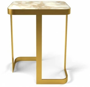 MARIONI Низкий прямоугольный журнальный столик из мрамора Jean 02732a/m - 02732/c