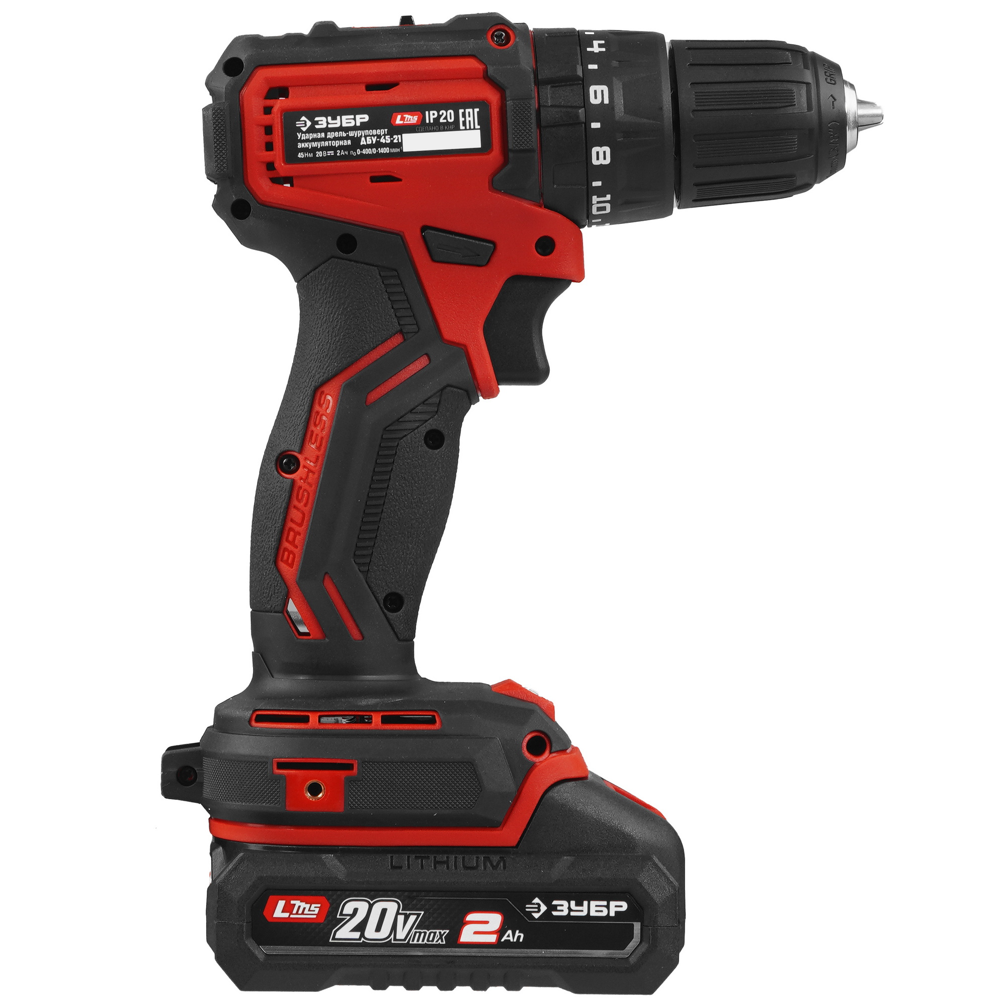 Дрель-шуруповерт ЗУБР ДБУ-45-21 9275991 STDN-0039636 - Вид №2