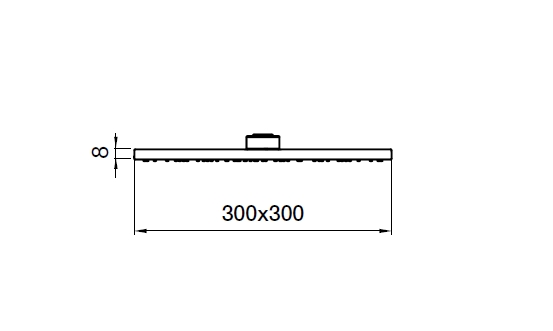 AC1013015STEEL Верхний душ , хром Webert #VALUE!  - Вид №1