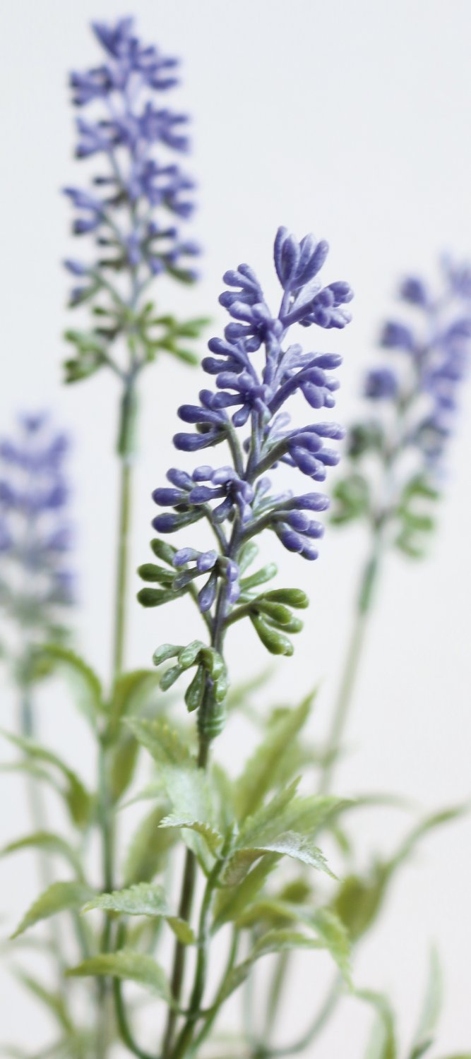 1873 225 a3 Стебель искусственной лаванды, 34 см, лаванда H-andreas  - Вид №2