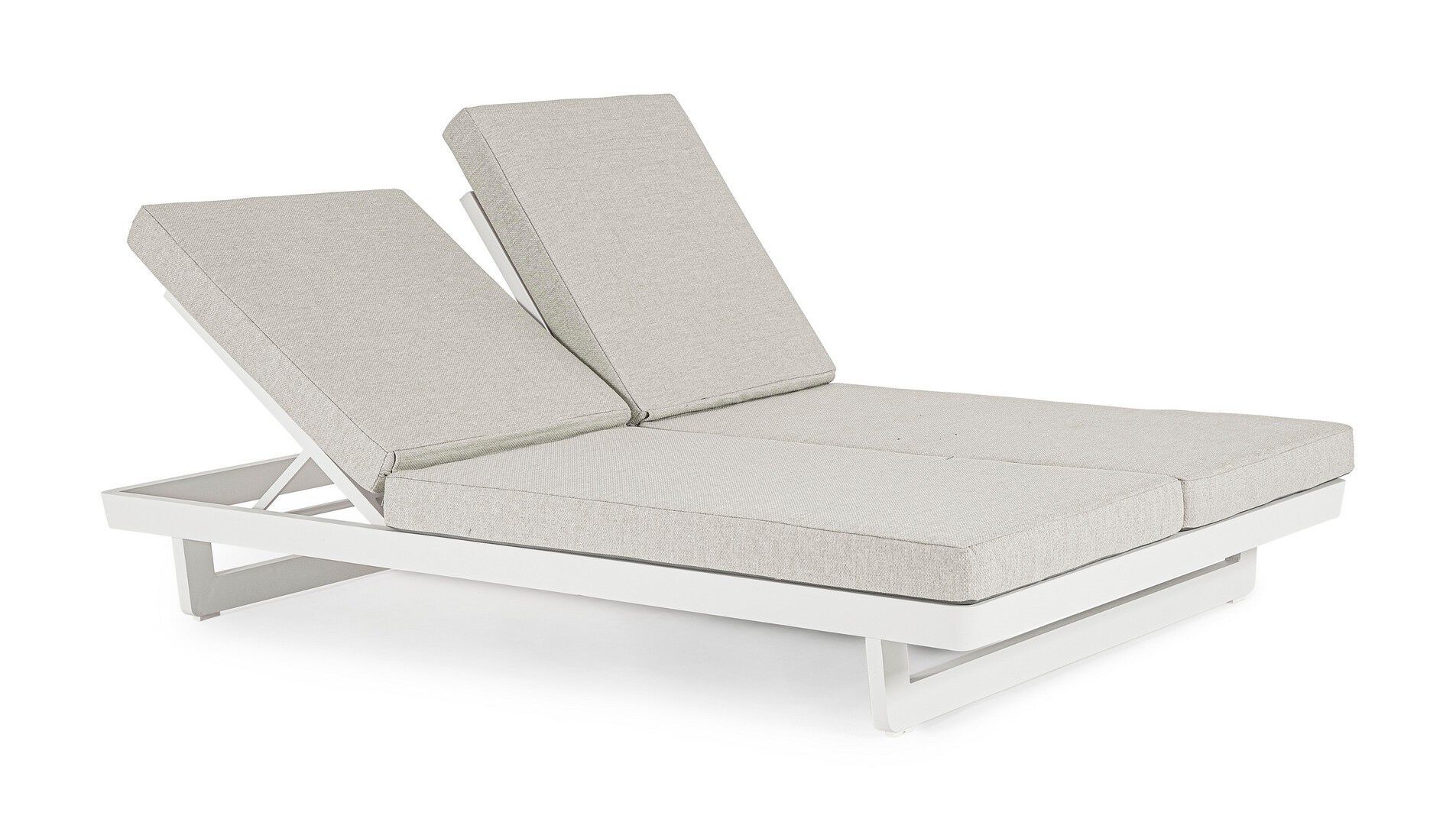 Двуспальная Садовая кровать с откидной спинкой из ткани BIZZOTTO Infinity ARCH-00146057