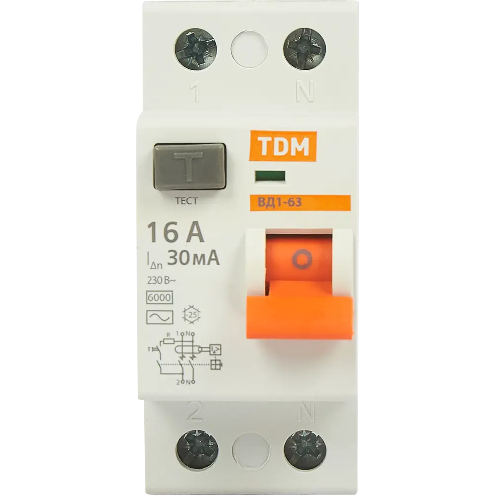 УЗО TDM Electric ВД1-63 AC - защита от токов утечки для дома 84399425 STLM-0049209 - Вид №1