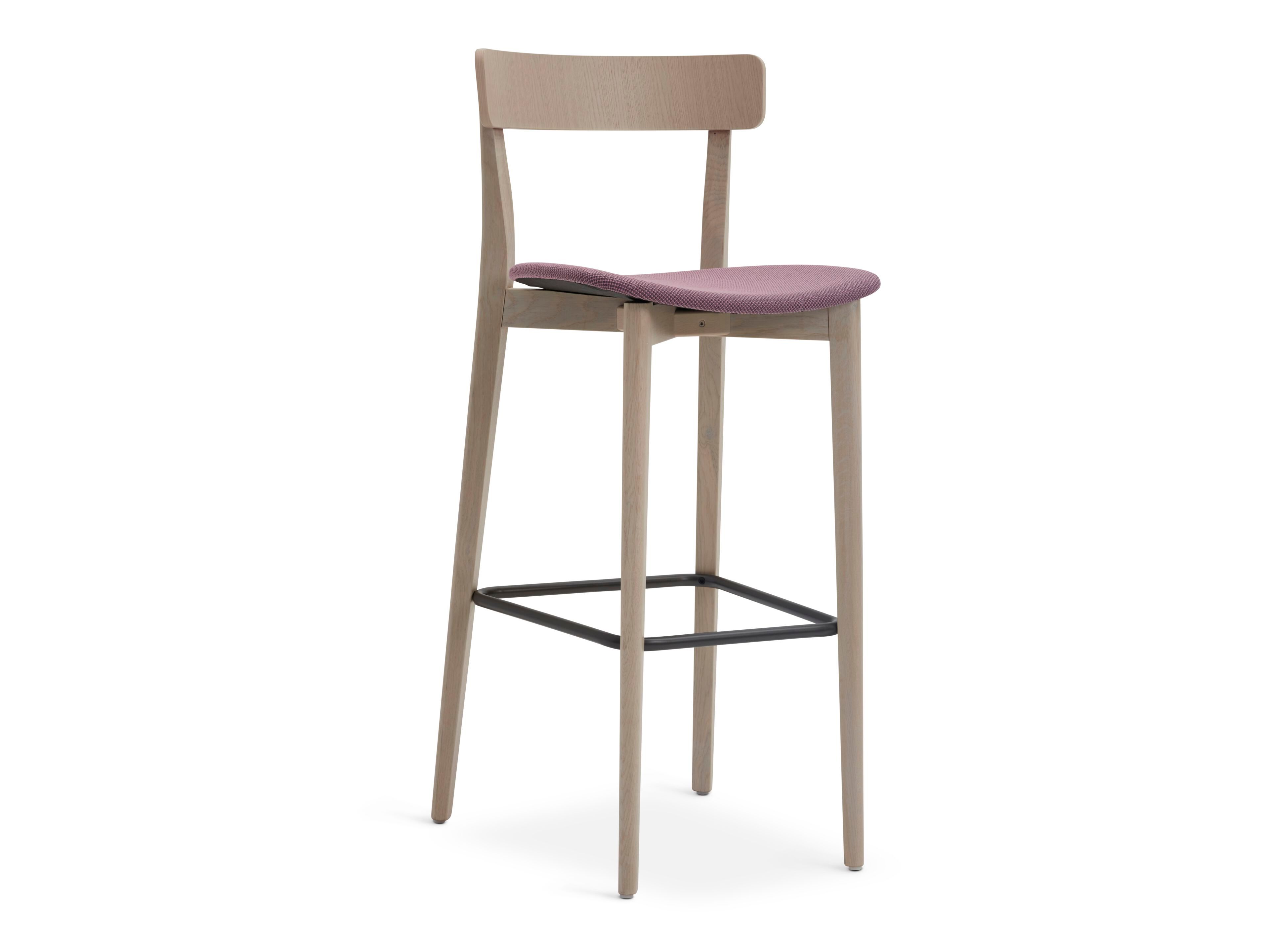 Высокий стул из бука с мягким сиденьем Origins 1971 Kat ARCH-00022402