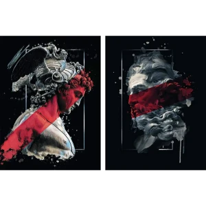 Картина модульная Лофт 45x60 см цвет черный 2 шт.