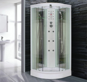 Душевая кабина  NG-702-01N (1000х1000х2200) низкий поддон(16см) стекло ПОЛОСАТОЕ