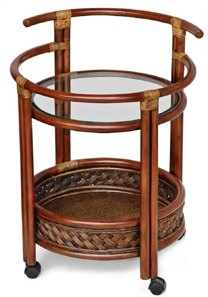 91709928 Стол барный круглый Tetchair 55x55x75 см цвет коричневый STLM-1082235
