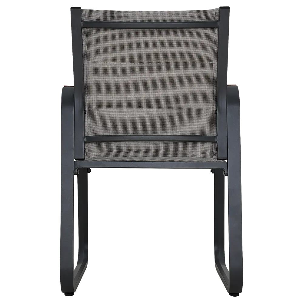 Стул садовый BEGINIA Aldan 55x62x86 см алюминий серый 2 шт STLM-2048504 - Вид №8