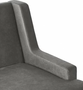 Munna Мягкое кожаное кресло с подлокотниками Fetiche