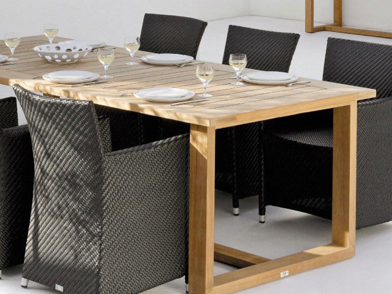 MANUTTI Прямоугольный садовый стол из тика Siena sun-id-1502939 - Вид №1