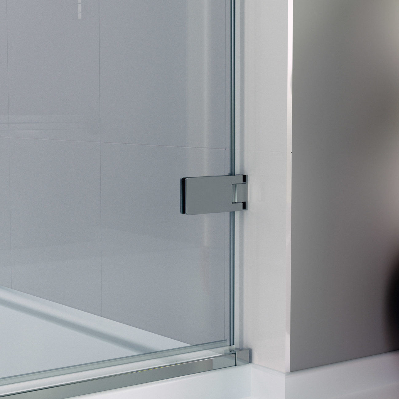 Дверь душевая для установки с боковой панелью GHD1100H Или R Merlyn Arysto Хромированный  - Вид №2