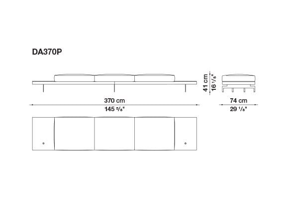 3-местный тканевый диван с полуостровом B&B Italia док ARCH-00061121 - Вид №141