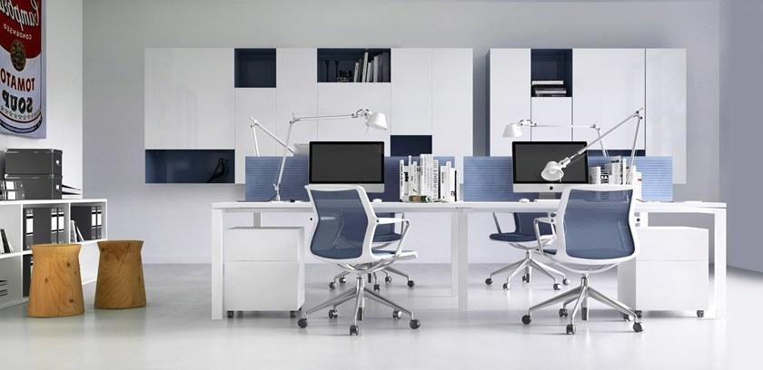 Elitable Стол из лакированного дерева с системой прокладки кабелей Eco sun-id-1462378 - Вид №5