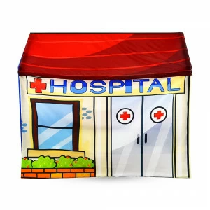 Накидка для кровати-домика Svogen игровая "Госпиталь" БЕЛЬМАРКО  00-3873208 Красный;бежевый