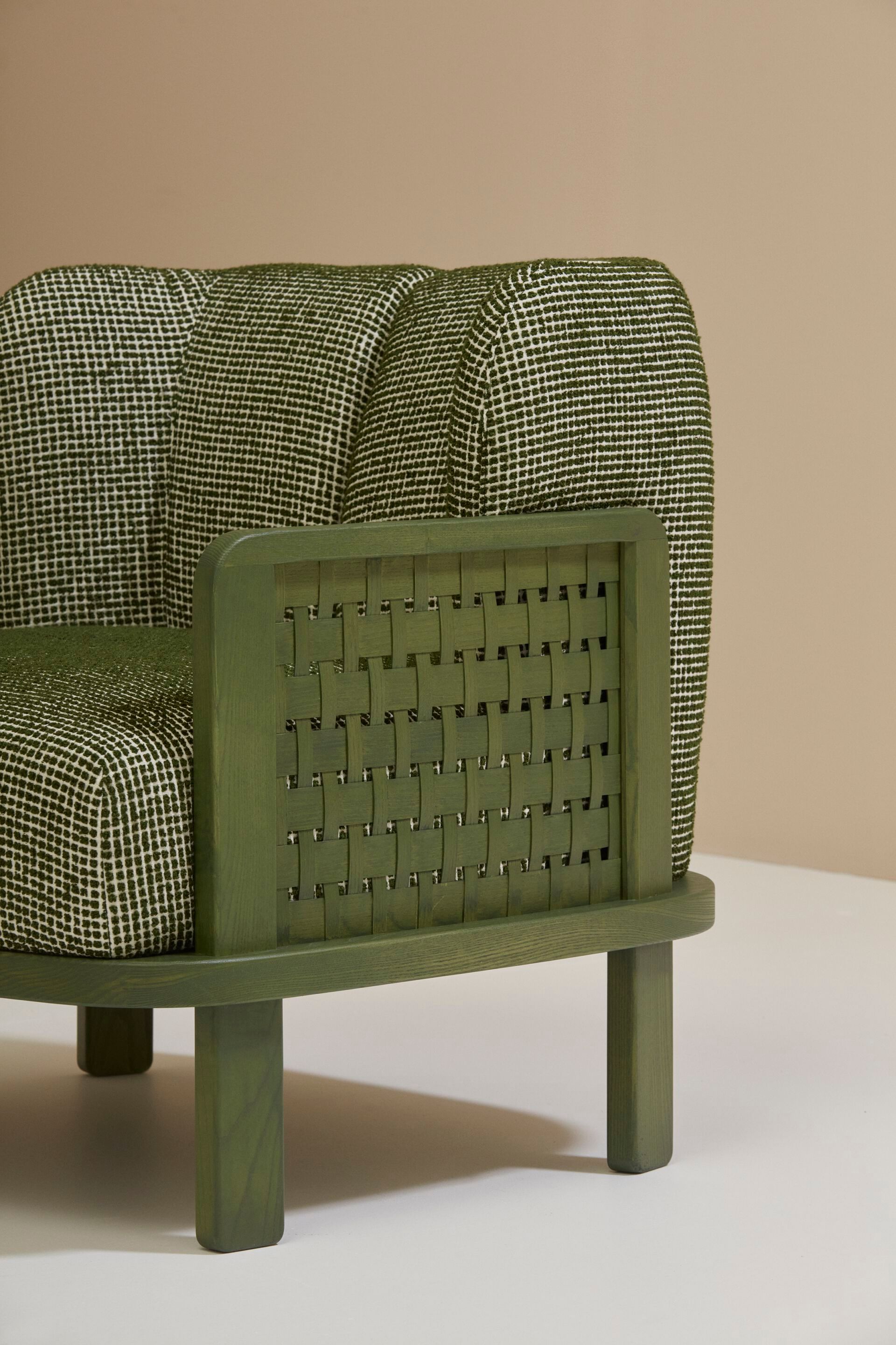 2-местный линейный диван из ясеня Billiani Raquette ARCH-00075780 - Вид №6