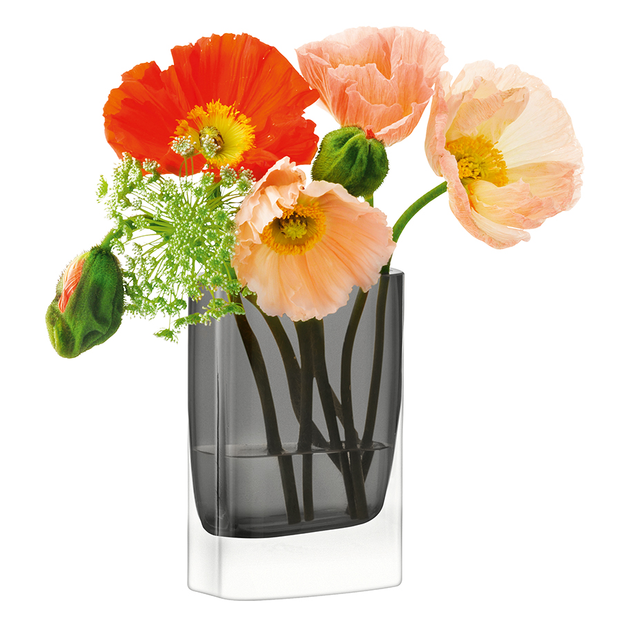 Ваза прямоугольная Modular 15x10x5 см серая LSA International G85715970 - Вид №2