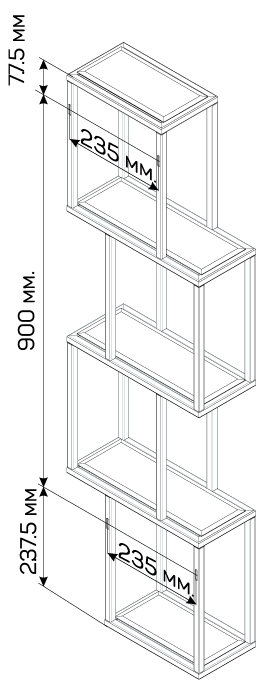 У97508 Полочка боковая декоративная Chain 1 Marka  - Вид №1