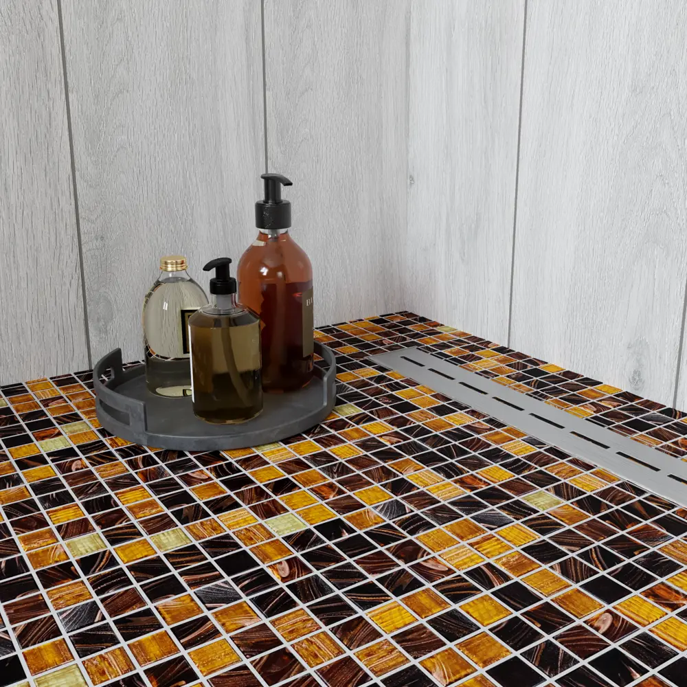 Мозаика стеклянная Artens Swam 32.7x32.7 см цвет коричневый 20 шт STLM-2138161 - Вид №3