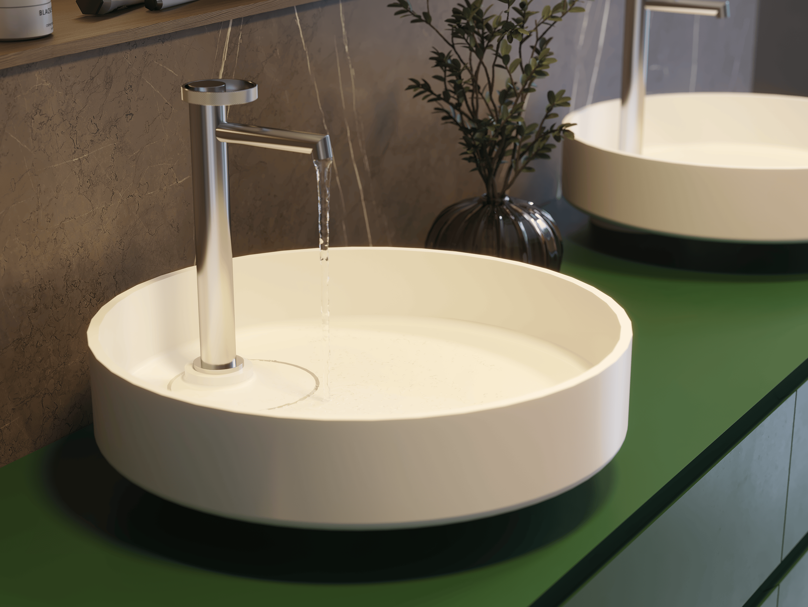 Круглая столешница из твердой поверхности MOMA Design Oyster ARCH-00057138