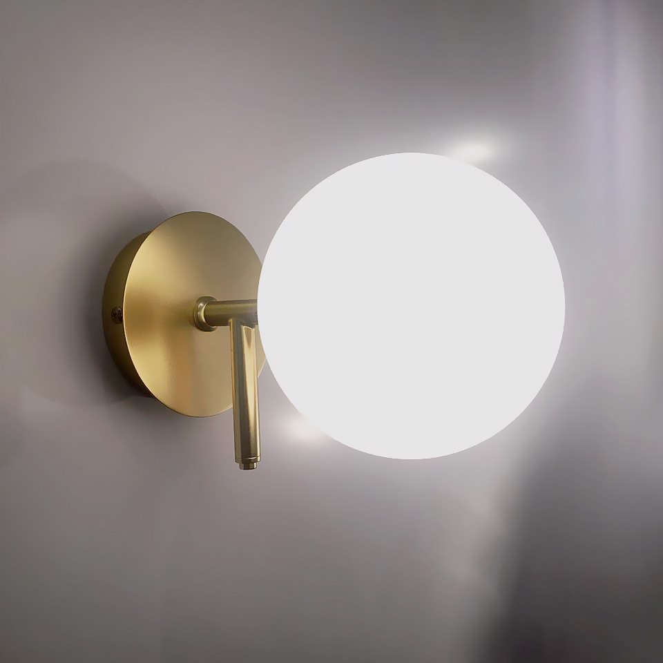 Aromas A1214 G brass/clear glass Atom бра 115111 - Вид №1