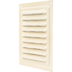 Решётка вентиляционная с сеткой Вентс МВМ 150 150х150 мм металл цвет бежевый