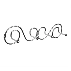 Вешалка Delphinium Стил металлическая 4 крючка цвет хром